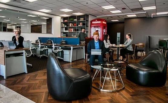 "Servcorp coworking spaces are equipped with strong, high-speed Wi-Fi, ensuring seamless connectivity for your business.